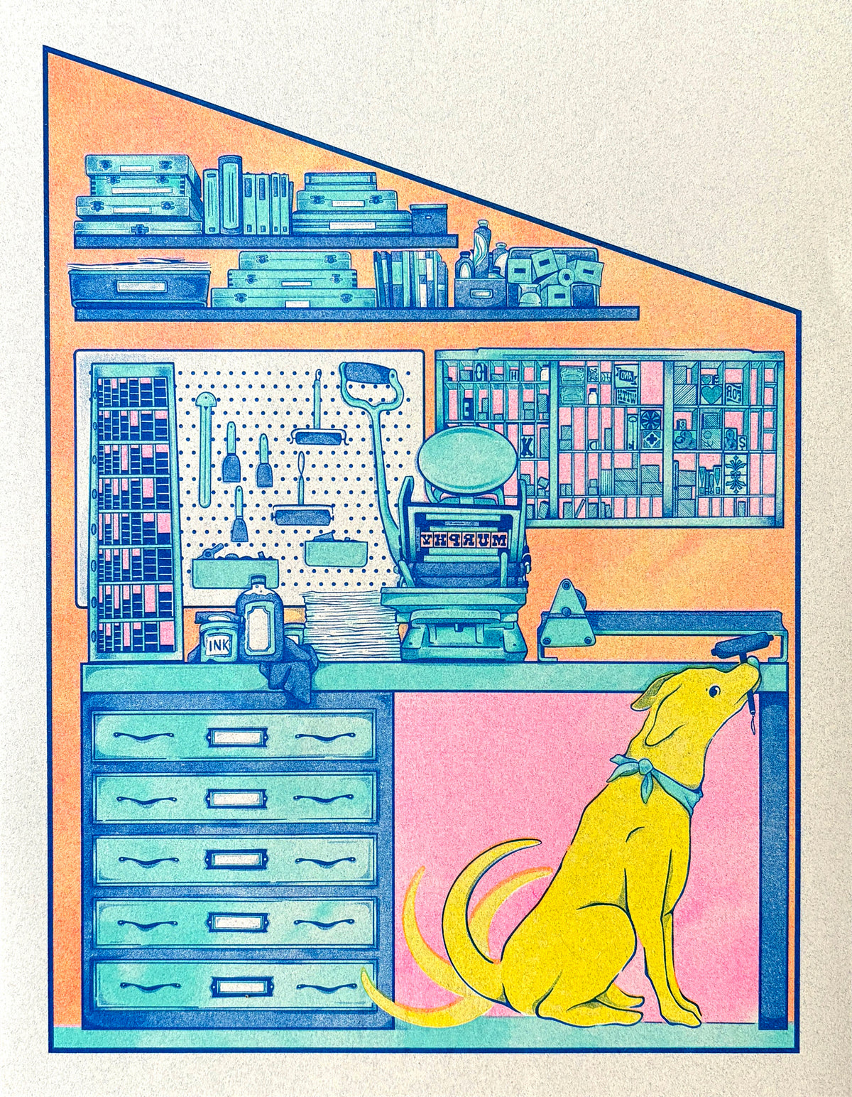 Madeline Helland- "Shed Press Shop Dog"