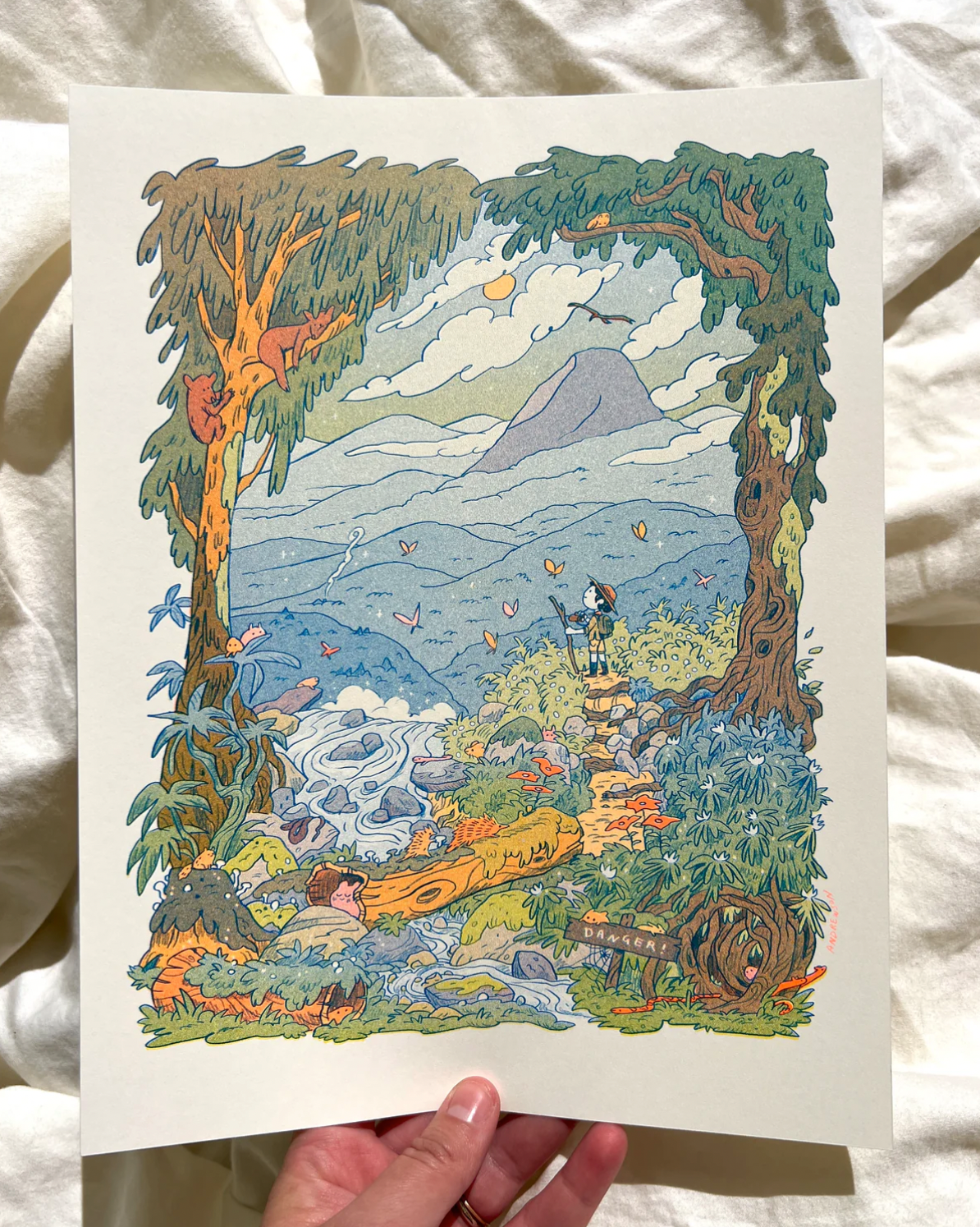 Mountain Dreams Riso Print