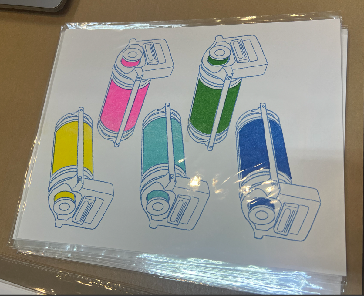 Riso Ink Drum Riso Print