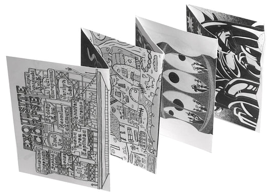 Compressed- RISO Accordion Zine
